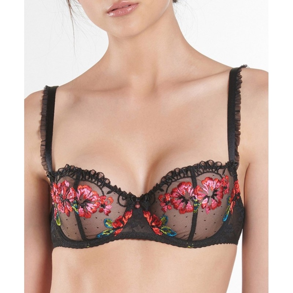 Aubade “Rêve Éveillé” bra & boyshort set 36E, XL
